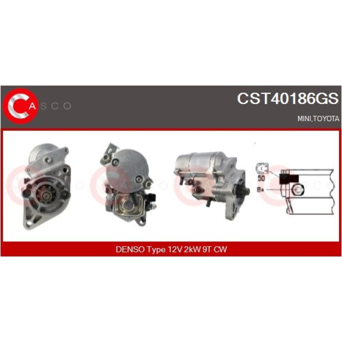 CASCO Anlasser CST40186GS CASCO Anlasser CST40186GS