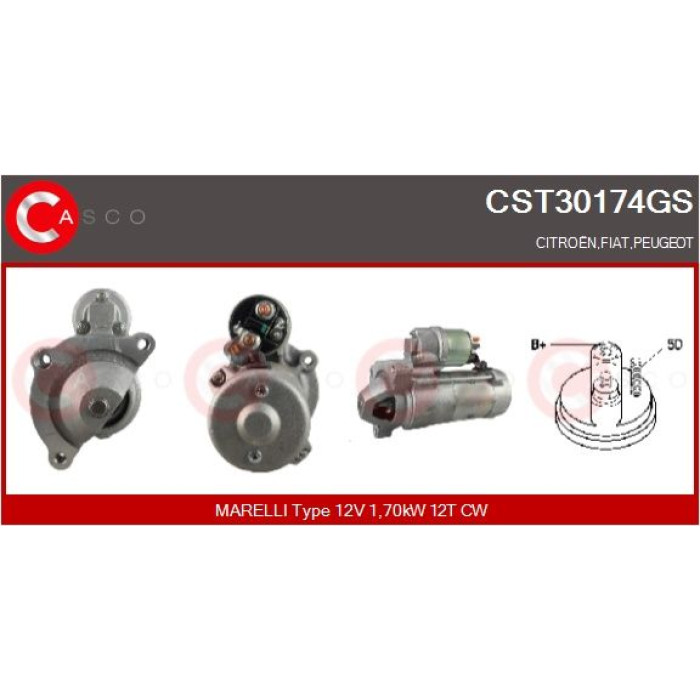 CASCO Anlasser CST30174GS CASCO Anlasser CST30174GS