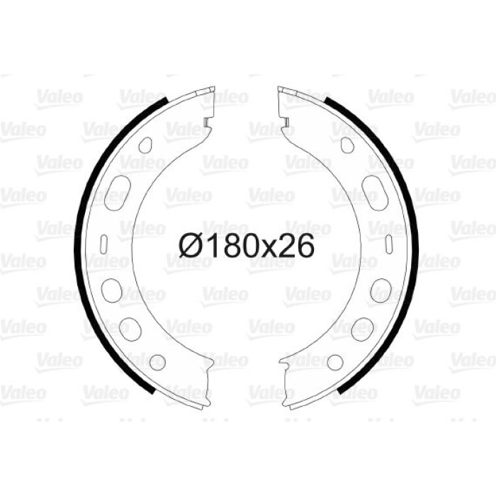 Valeo Bremsbacken 564071 Valeo Bremsbacken 564071