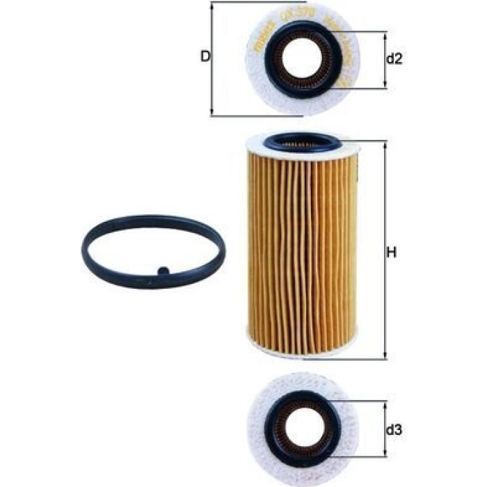 Mahle Original Ölfilter OX 370D1
