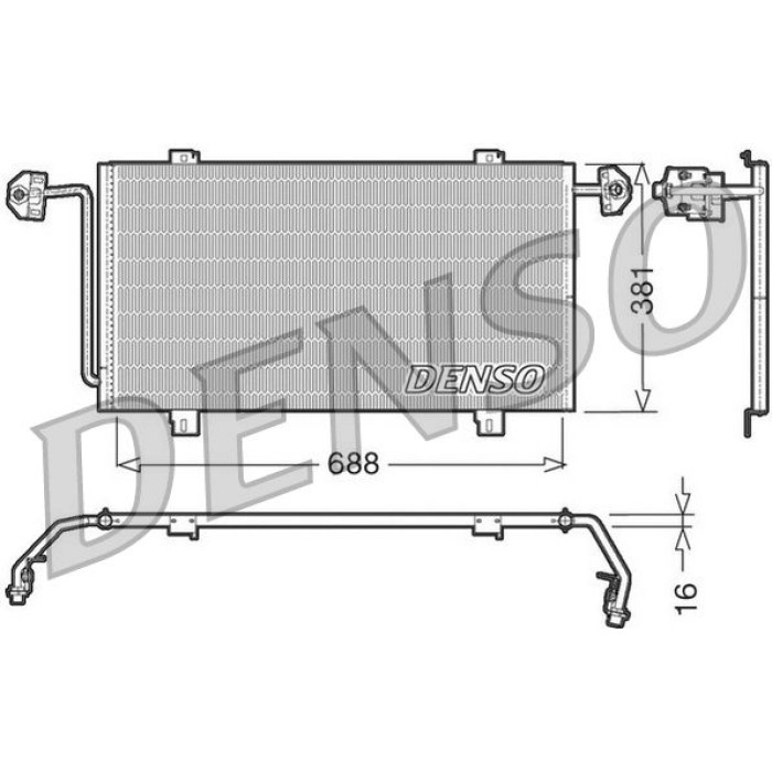 Denso Klimakondensator DCN23023 Denso Klimakondensator DCN23023