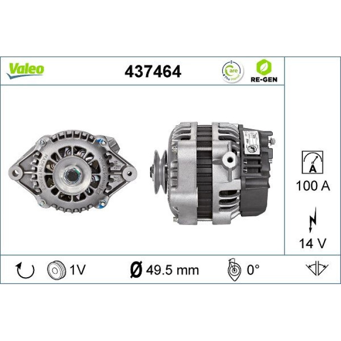 Valeo Lichtmaschine 437464 Valeo Lichtmaschine 437464
