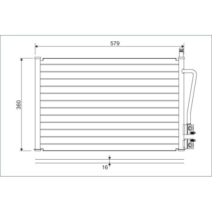 Valeo Klimakondensator 817664 Valeo Klimakondensator 817664