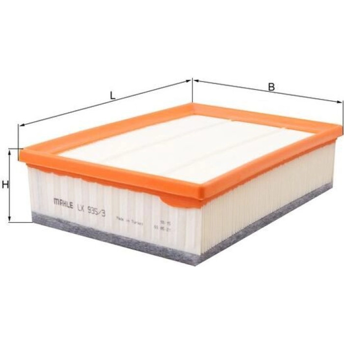 MAHLE Luftfilter LX 935/3 MAHLE Luftfilter LX 935/3