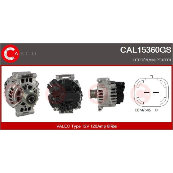 CASCO Generator CAL15360GS CASCO Generator CAL15360GS