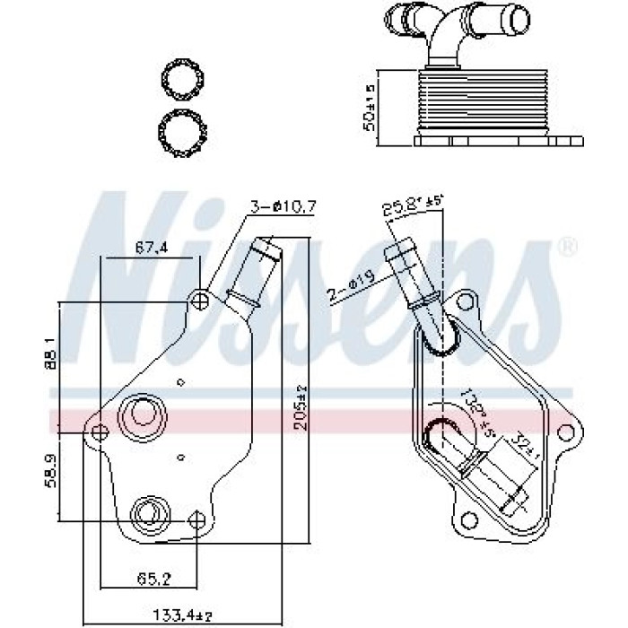 Nissens Ölkühler PKW 90965 Nissens Ölkühler PKW 90965