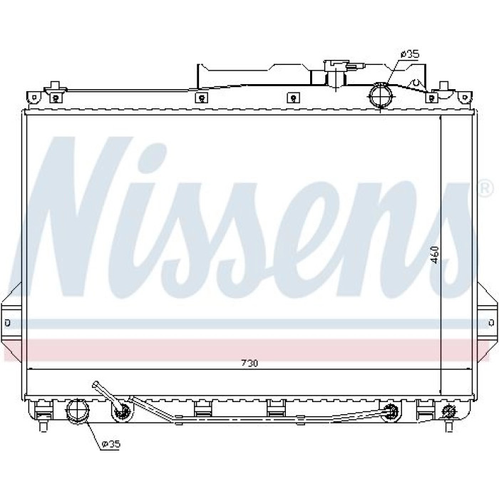 Nissens Wasserkühler PKW 67527 Nissens Wasserkühler PKW 67527
