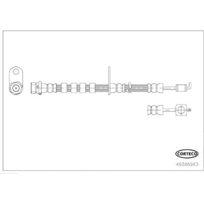 49386963 Corteco Bremsschlauch 49386963 49386963 Corteco Bremsschlauch 49386963