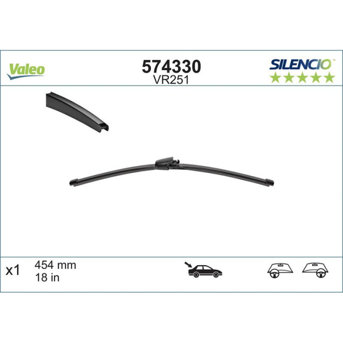 Valeo VM251 Silencio X.TRM Heck 574330 Valeo VM251 Silencio X.TRM Heck 574330