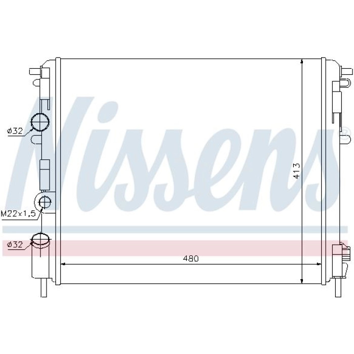 Nissens Wasserkühler PKW 63794 Nissens Wasserkühler PKW 63794