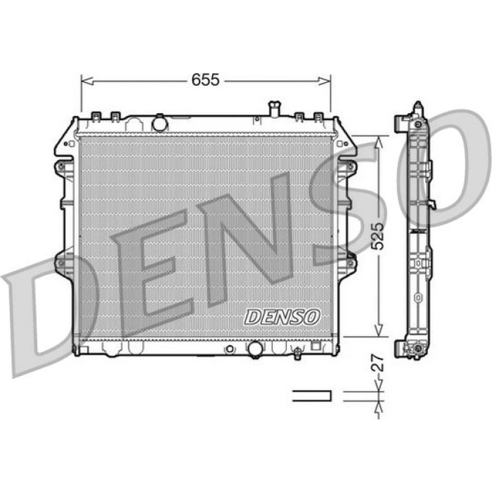 Denso Motorkühler DRM50039 Denso Motorkühler DRM50039