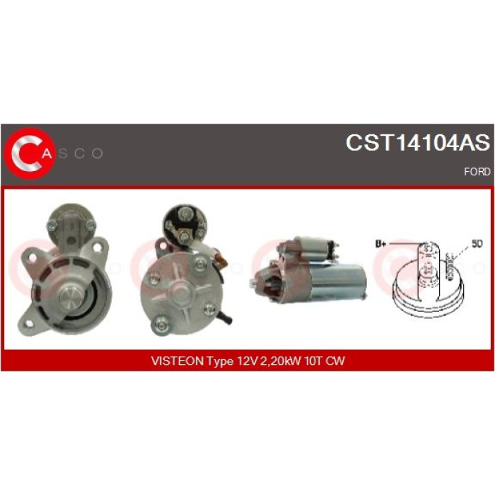 CASCO Anlasser CST14104AS