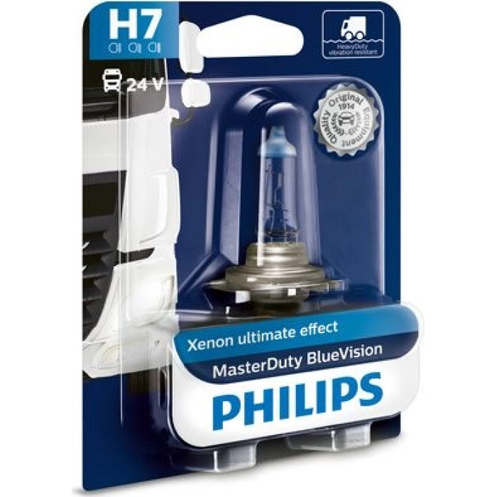 13972MDBVB1 PHILIPS H7 Halogenlampe MasterDuty BlueVision 24 V 70 W PX26d, 1 Stück - 13972MDBVB1 - l 13972MDBVB1 PHILIPS H7 Halogenlampe MasterDuty BlueVision 24 V 70 W PX26d, 1 Stück - 13972MDBVB1 - l