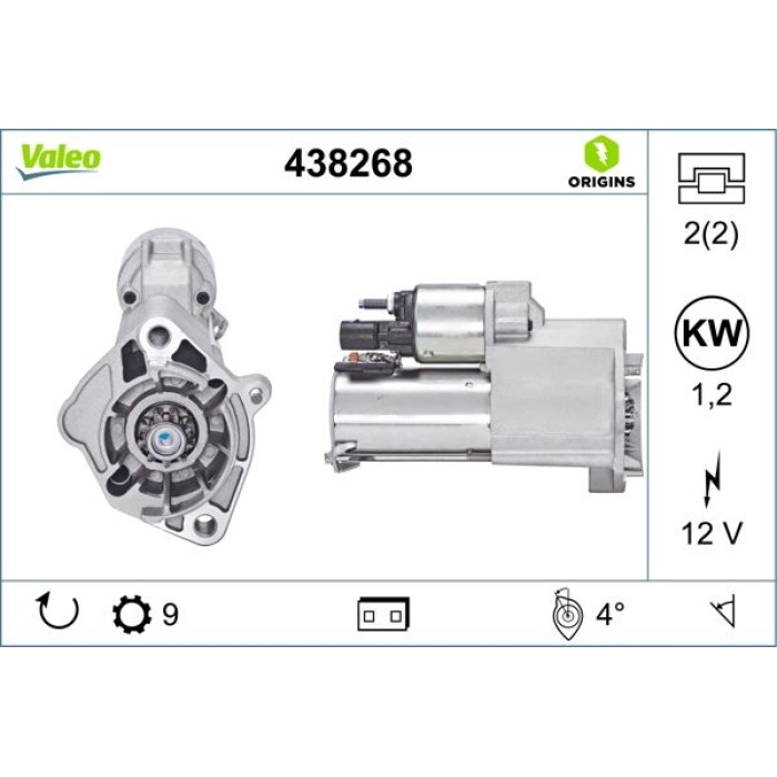 Valeo Anlasser 438268 Valeo Anlasser 438268