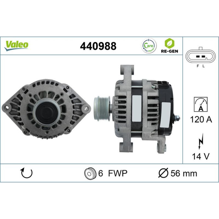 Valeo Lichtmaschine 440988 Valeo Lichtmaschine 440988