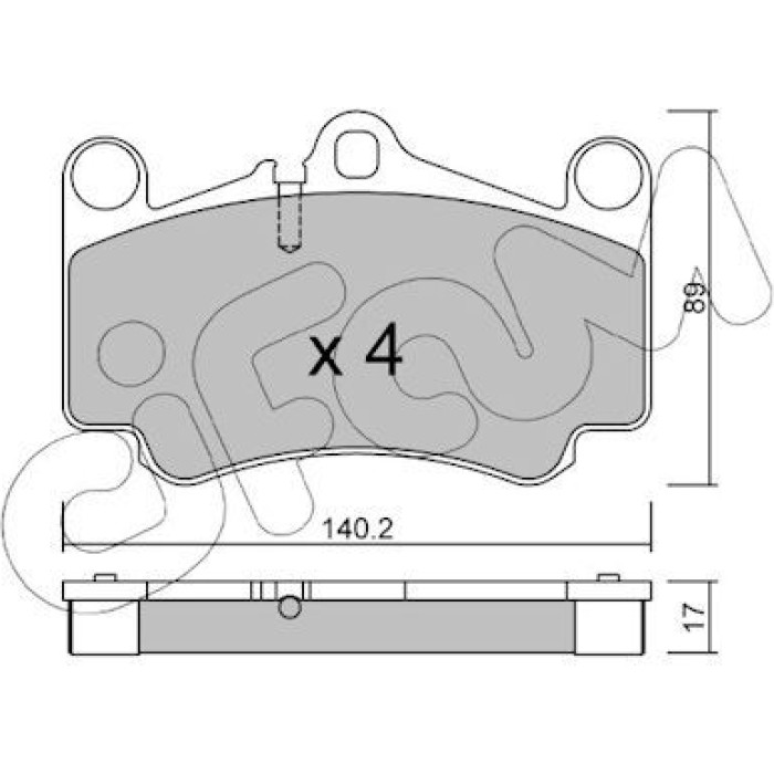 CIFAM Bremsbelagsatz, Scheibenbremse 822-893-0