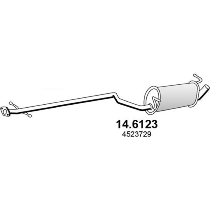 ASSO Mittelschalldämpfer 14.6123 ASSO Mittelschalldämpfer 14.6123