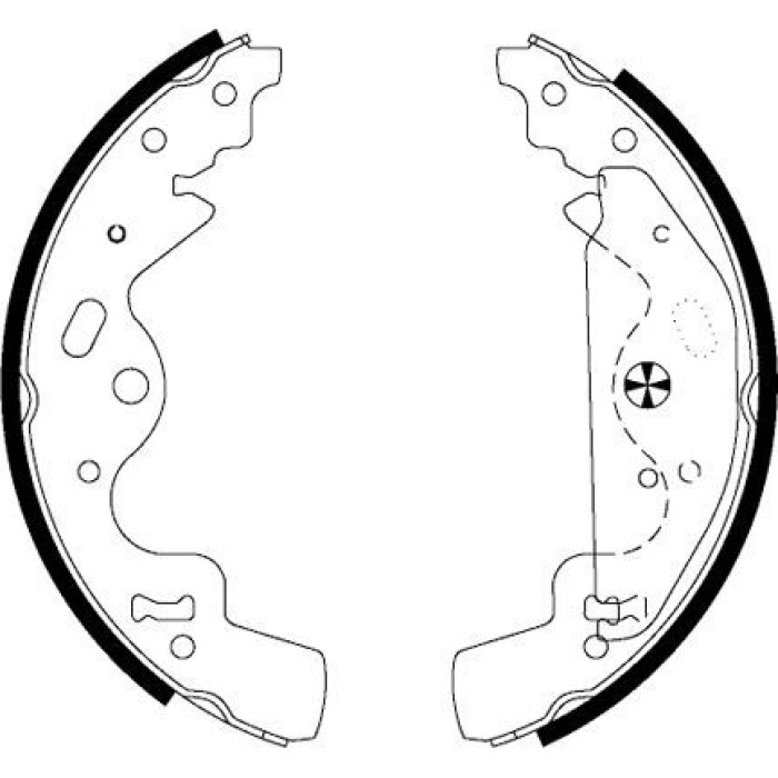 Textar Bremsbackensatz 91063600 – 245 x 45