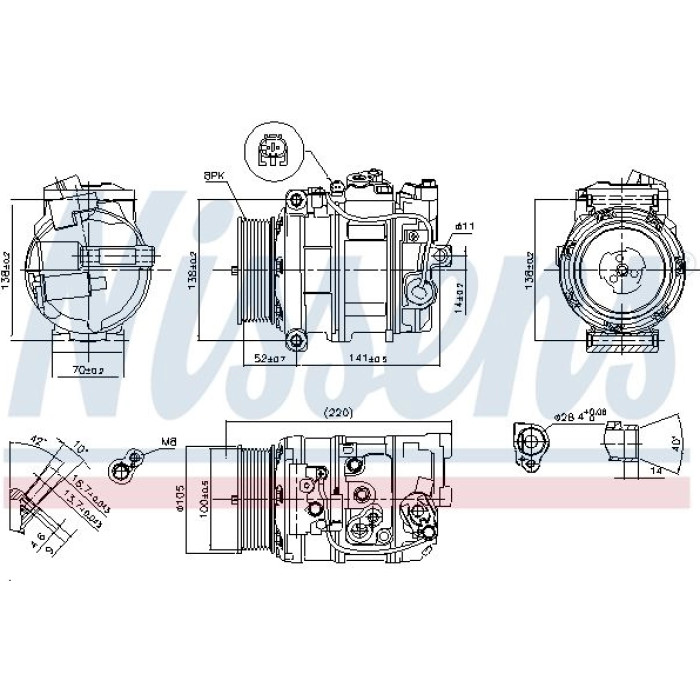 890197 Nissens Klimakompressor PKW 890197