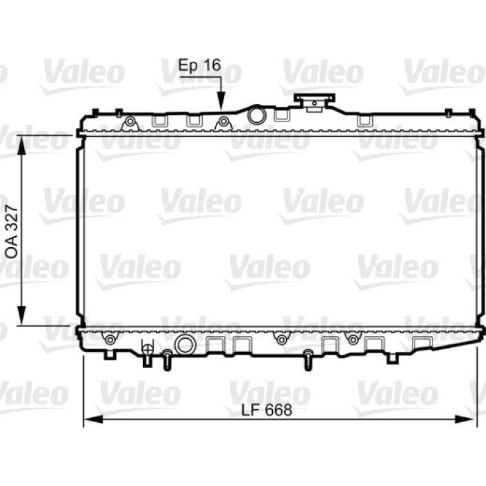Valeo Motorkühler 731105 Valeo Motorkühler 731105