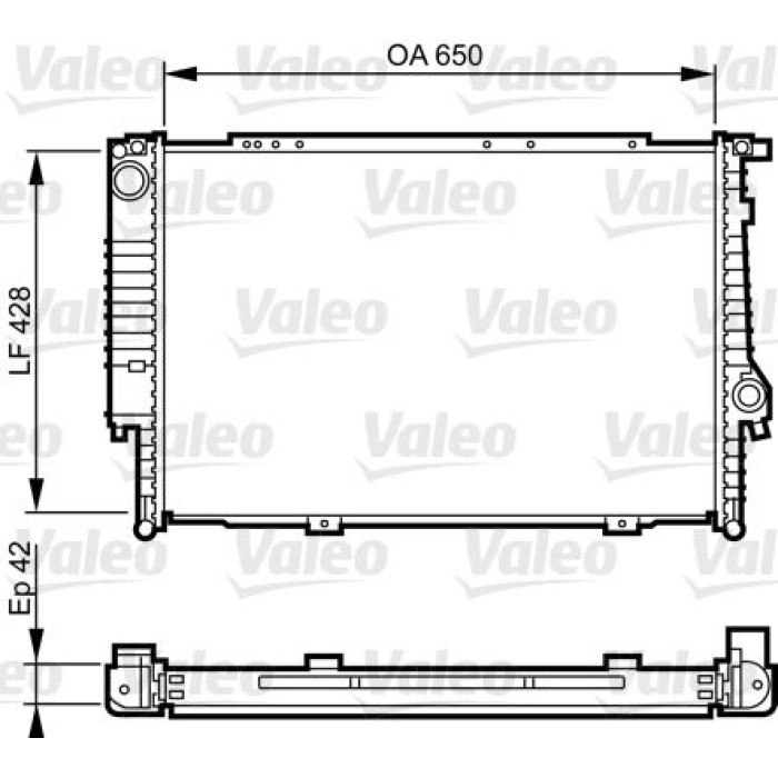 Valeo Motorkühler 732593 Valeo Motorkühler 732593