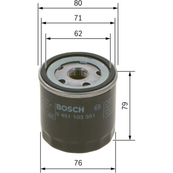 Bosch Ölfilter 0 451 103 351