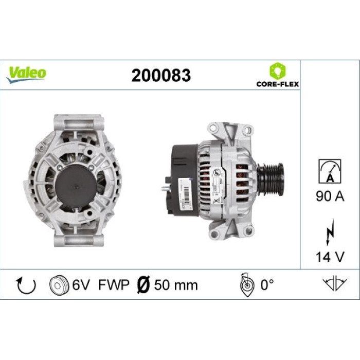 Valeo Lichtmaschine 200083 Valeo Lichtmaschine 200083