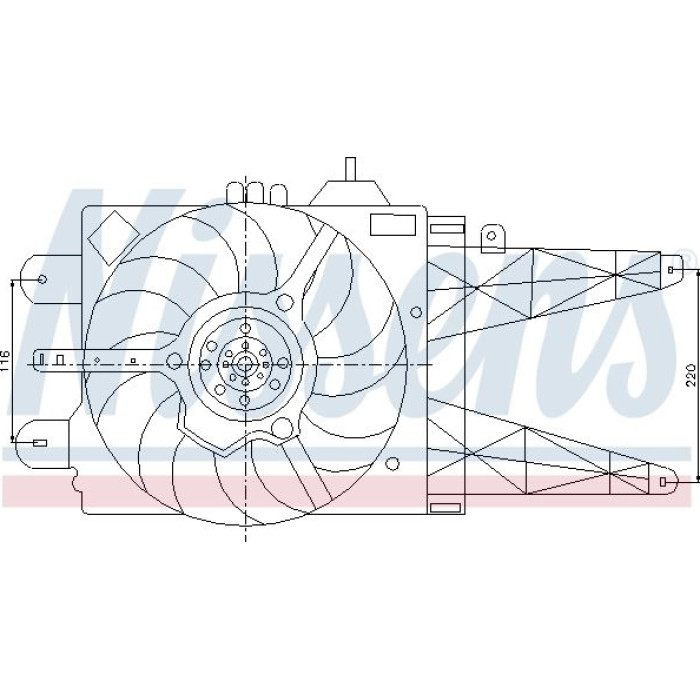 Nissens Kühlerlüfter PKW 85158 Nissens Kühlerlüfter PKW 85158