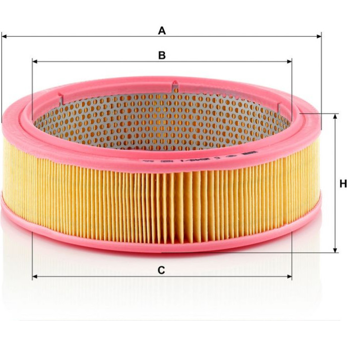MANN-FILTER Luftfilter C 2545/1 MANN-FILTER Luftfilter C 2545/1