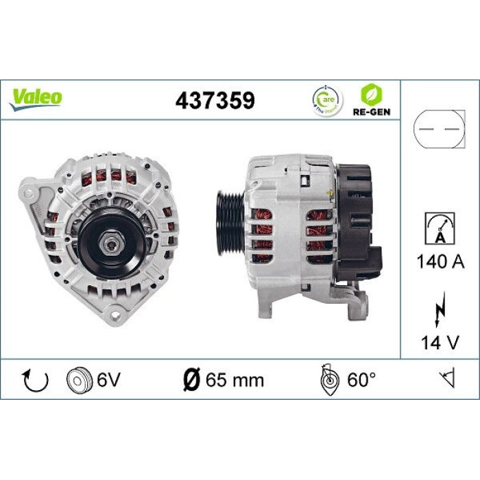 Valeo Lichtmaschine 437359 Valeo Lichtmaschine 437359