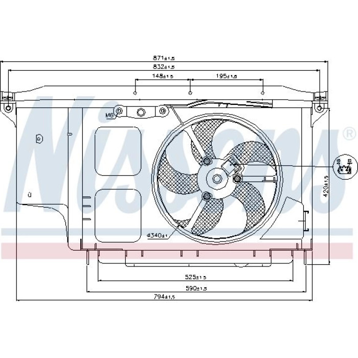 Nissens Kühlerlüfter PKW 85007 Nissens Kühlerlüfter PKW 85007