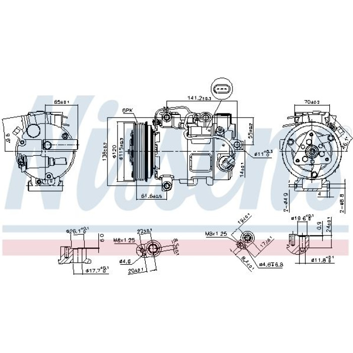 Nissens Klimakompressor PKW 890739 Nissens Klimakompressor PKW 890739