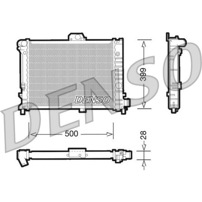 Denso Motorkühler DRM25005 Denso Motorkühler DRM25005