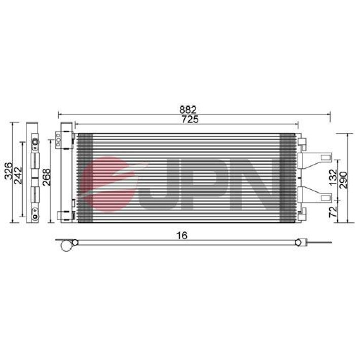JPN Kondensator Klimaanlage 60C9094-JPN JPN Kondensator Klimaanlage 60C9094-JPN