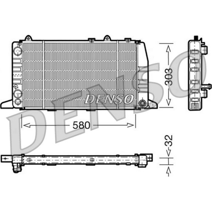 Denso Motorkühler DRM02011 Denso Motorkühler DRM02011