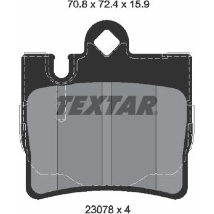 Textar Bremsbelagsatz 2307881 – ePad Textar Bremsbelagsatz 2307881 – ePad