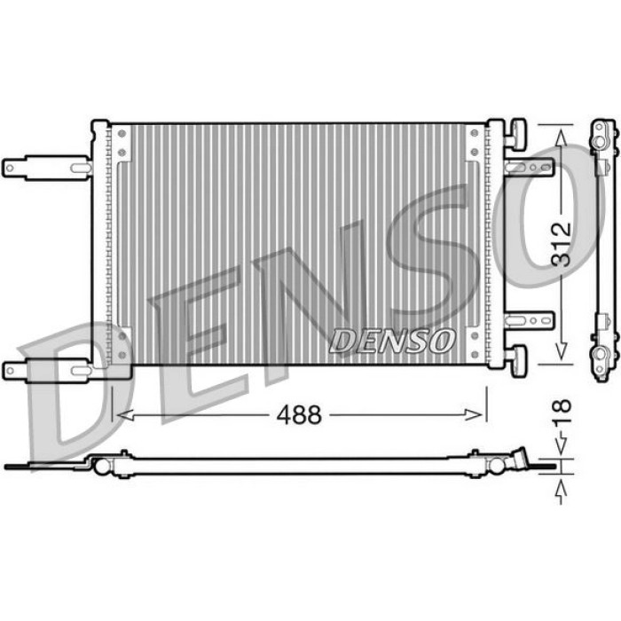 Denso Klimakondensator DCN09041 Denso Klimakondensator DCN09041
