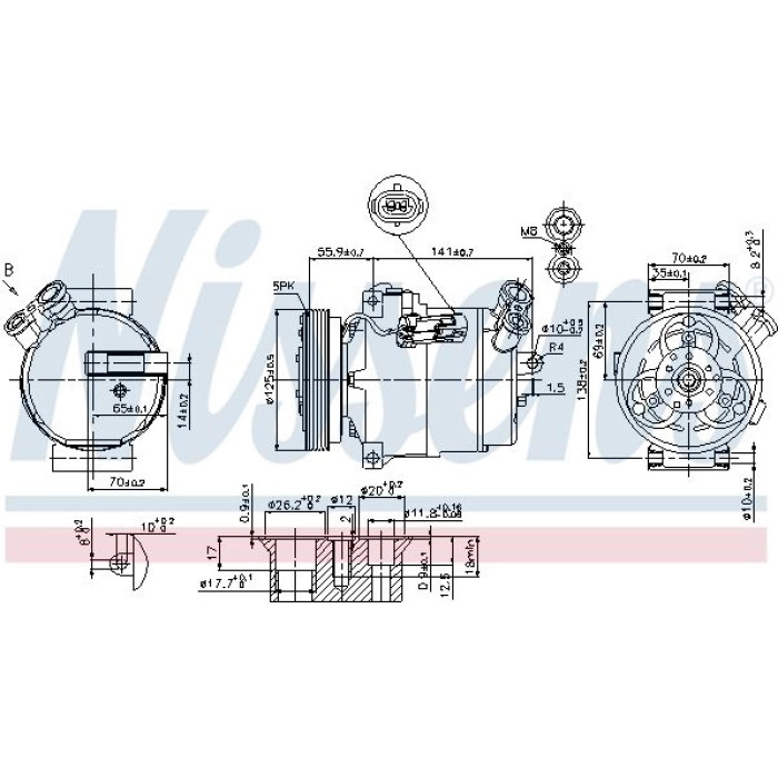 Nissens Klimakompressor PKW 89308 Nissens Klimakompressor PKW 89308
