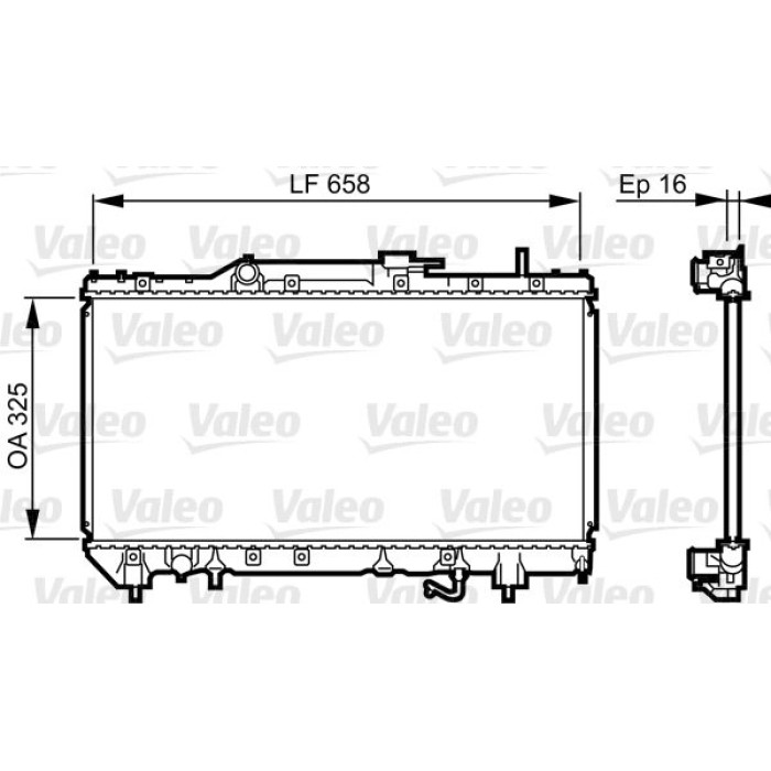 Valeo Motorkühler 731685 Valeo Motorkühler 731685