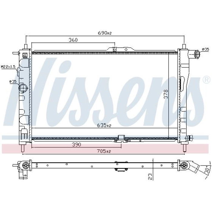 Nissens Wasserkühler PKW 61651A