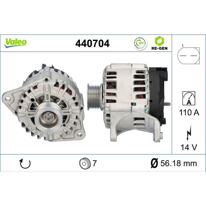 Valeo Lichtmaschine 440704 Valeo Lichtmaschine 440704