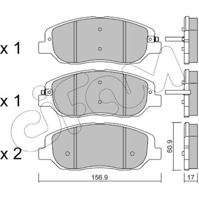 CIFAM Bremsbelagsatz, Scheibenbremse 822-1031-0 CIFAM Bremsbelagsatz, Scheibenbremse 822-1031-0