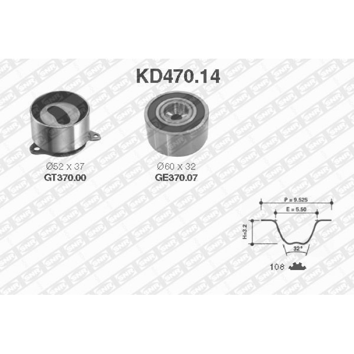 SNR Zahnriemensatz KD470.14
