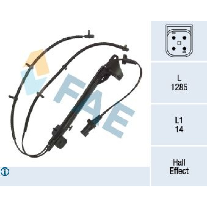 FAE Sensor, Raddrehzahl 78357 FAE Sensor, Raddrehzahl 78357
