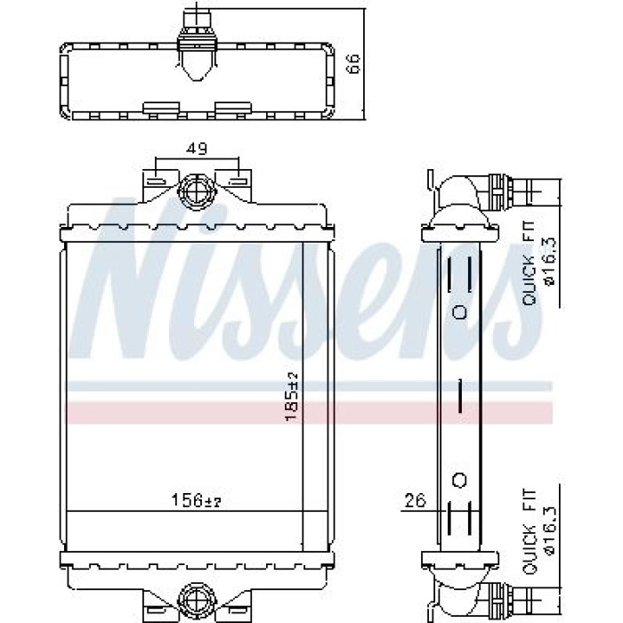 Nissens Wasserkühler PKW 606270 Nissens Wasserkühler PKW 606270