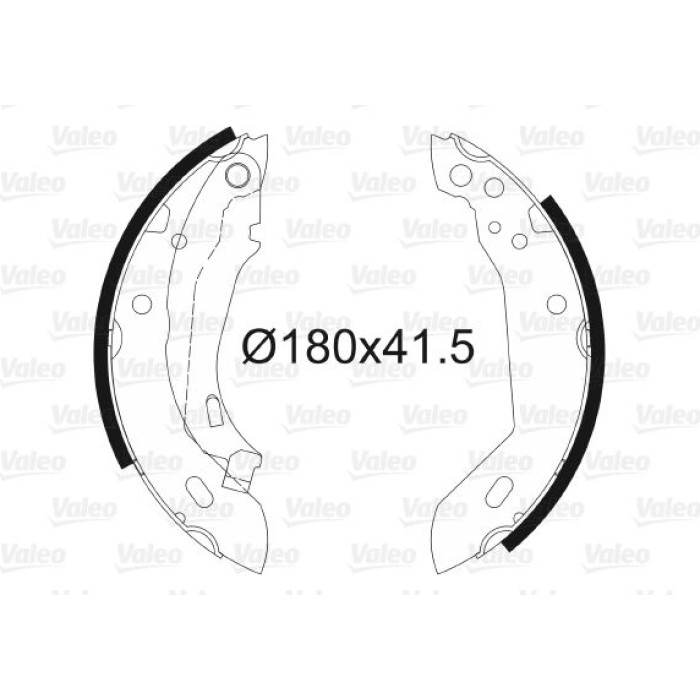 Valeo Bremsbacken 562033