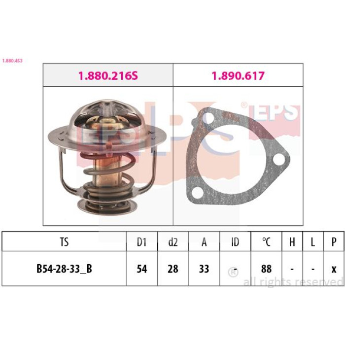 1.880.453 EPS Thermostat 1.880.453 1.880.453 EPS Thermostat 1.880.453