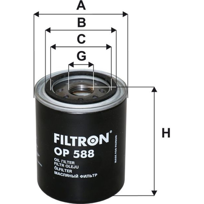 OP 588 Filtron Ölfilter OP 588 OP 588 Filtron Ölfilter OP 588