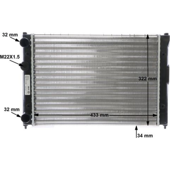 MAHLE Kühler, Motorkühlung CR 272 000S MAHLE Kühler, Motorkühlung CR 272 000S