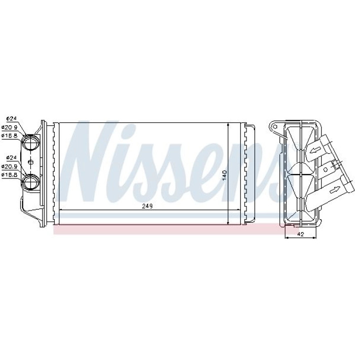 Nissens Heizungskühler PKW 71454 Nissens Heizungskühler PKW 71454